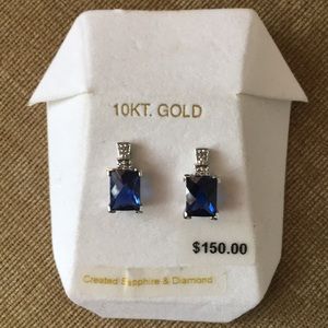 Sapphire and Diamond earrings